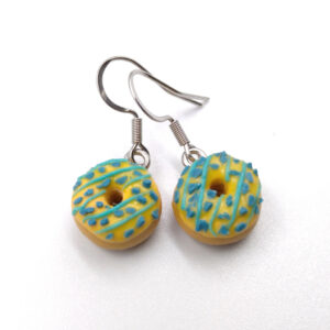 Náušnice Donut meruňkový